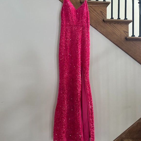 NWT MAGENTA FORMAL GOWN or PROM DRESS - Picture 3 of 8